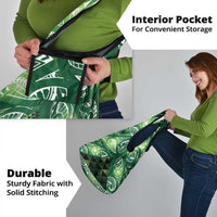 Matariki New Zealand Grocery Bag NZ Niho Taniwha Maori New Year Green Galaxy LT14 - Polynesian Pride