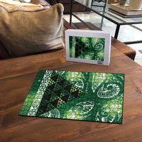 Matariki New Zealand Puzzle NZ Niho Taniwha Maori New Year Green Galaxy LT14 - Polynesian Pride