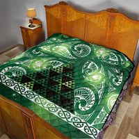 Matariki New Zealand Quilt NZ Niho Taniwha Maori New Year Green Galaxy LT14 - Polynesian Pride