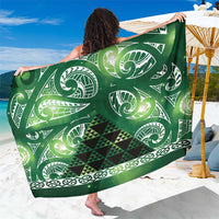 Matariki New Zealand Sarong NZ Niho Taniwha Maori New Year Green Galaxy LT14 One Size 44 x 66 inches Green - Polynesian Pride