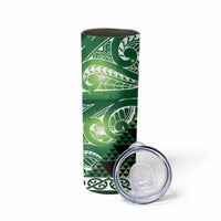 Matariki New Zealand Skinny Tumbler NZ Niho Taniwha Maori New Year Green Galaxy