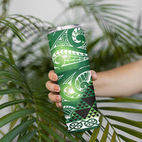 Matariki New Zealand Skinny Tumbler NZ Niho Taniwha Maori New Year Green Galaxy