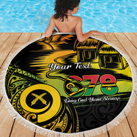 Personalised Vanuatu 678 Beach Blanket Proud To Be A Ni-Van LT14 - Polynesian Pride
