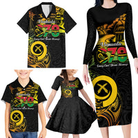 Personalised Vanuatu 678 Family Matching Long Sleeve Bodycon Dress and Hawaiian Shirt Proud To Be A Ni-Van