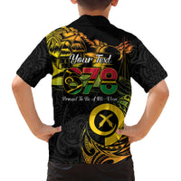 Personalised Vanuatu 678 Family Matching Puletasi and Hawaiian Shirt Proud To Be A Ni-Van LT14 - Polynesian Pride