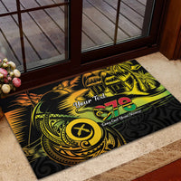 Personalised Vanuatu 678 Rubber Doormat Proud To Be A Ni-Van LT14 - Polynesian Pride
