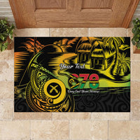 Personalised Vanuatu 678 Rubber Doormat Proud To Be A Ni-Van LT14 - Polynesian Pride