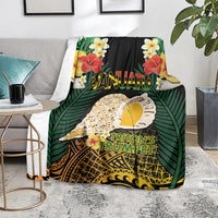 Vanuatu Triton's Trumpet Blanket Tropical Flowers Vanuatuan Map LT14 - Polynesian Pride