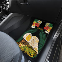 Vanuatu Triton's Trumpet Car Mats Tropical Flowers Vanuatuan Map LT14 - Polynesian Pride