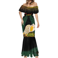 Vanuatu Triton's Trumpet Mermaid Dress Tropical Flowers Vanuatuan Map LT14 - Polynesian Pride