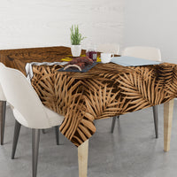 Vanuatu Coconut Crab Tablecloth Ni-Van Tropical Leaves With Sand Drawing Art LT14 - Polynesian Pride