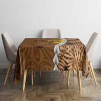 Vanuatu Coconut Crab Tablecloth Ni-Van Tropical Leaves With Sand Drawing Art LT14 - Polynesian Pride