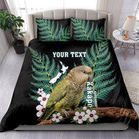 Personalised New Zealand Kakapo Bedding Set Aotearoa Fern With Manuka LT14 - Polynesian Pride