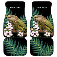 Personalised New Zealand Kakapo Car Mats Aotearoa Fern With Manuka LT14 - Polynesian Pride