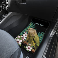 Personalised New Zealand Kakapo Car Mats Aotearoa Fern With Manuka LT14 - Polynesian Pride