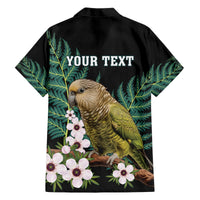 Personalised New Zealand Kakapo Hawaiian Shirt Aotearoa Fern With Manuka LT14 - Polynesian Pride