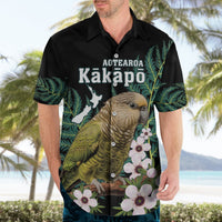 Personalised New Zealand Kakapo Hawaiian Shirt Aotearoa Fern With Manuka LT14 - Polynesian Pride