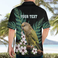 Personalised New Zealand Kakapo Hawaiian Shirt Aotearoa Fern With Manuka LT14 - Polynesian Pride