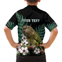 Personalised New Zealand Kakapo Hawaiian Shirt Aotearoa Fern With Manuka LT14 - Polynesian Pride