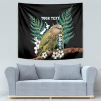 Personalised New Zealand Kakapo Tapestry Aotearoa Fern With Manuka