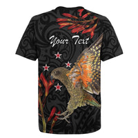 Personalised New Zealand Kea Rugby Jersey Nestor Notabilis With Harakeke Maori Pattern