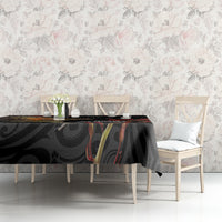 Personalised New Zealand Kea Tablecloth Nestor Notabilis With Harakeke Maori Pattern LT14 - Polynesian Pride