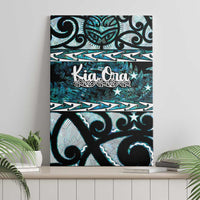 Kia Ora New Zealand Canvas Wall Art Aotearoa Proud Maori Paua Shell Silver Fern LT14 - Polynesian Pride