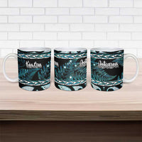 Kia Ora New Zealand Ceramic Mug Aotearoa Proud Maori Paua Shell Silver Fern LT14 - Polynesian Pride