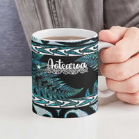 Kia Ora New Zealand Ceramic Mug Aotearoa Proud Maori Paua Shell Silver Fern LT14 - Polynesian Pride