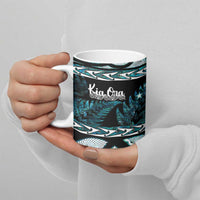 Kia Ora New Zealand Ceramic Mug Aotearoa Proud Maori Paua Shell Silver Fern LT14 - Polynesian Pride