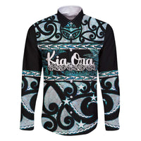 Kia Ora New Zealand Family Matching Mermaid Dress and Hawaiian Shirt Aotearoa Proud Maori Paua Shell Silver Fern - Polynesian Pride