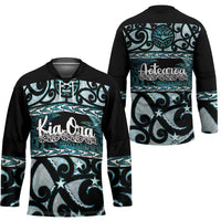 Kia Ora New Zealand Hockey Jersey Aotearoa Proud Maori Paua Shell Silver Fern - Polynesian Pride