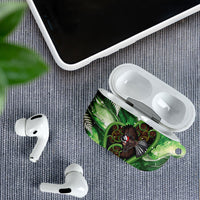 Piwakawaka New Zealand Christmas In July AirPods Case NZ Aroha Koru Fern Marble Vibes