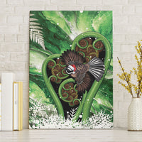 Piwakawaka New Zealand Christmas In July Canvas Wall Art NZ Aroha Koru Fern Marble Vibes