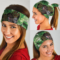Piwakawaka New Zealand Christmas In July Neck Gaiter NZ Aroha Koru Fern Marble Vibes