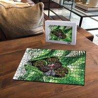 Piwakawaka New Zealand Christmas In July Puzzle NZ Aroha Koru Fern Marble Vibes