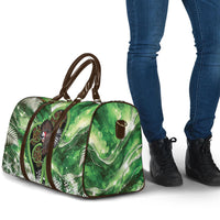 Piwakawaka New Zealand Christmas In July Travel Bag NZ Aroha Koru Fern Marble Vibes