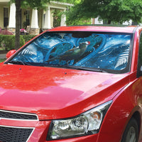 Tui Bird New Zealand Christmas In July Auto Sun Shade NZ Aroha Koru Fern Marble Vibes