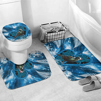 Tui Bird New Zealand Christmas In July Bathroom Set NZ Aroha Koru Fern Marble Vibes