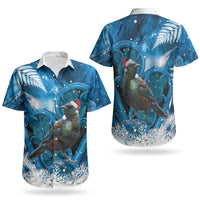 Tui Bird New Zealand Christmas In July Couples Matching Mermaid Dress and Hawaiian Shirt NZ Aroha Koru Fern Marble Vibes LT14 - Polynesian Pride