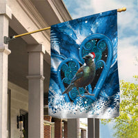 Tui Bird New Zealand Christmas In July Garden Flag NZ Aroha Koru Fern Marble Vibes