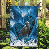 Tui Bird New Zealand Christmas In July Garden Flag NZ Aroha Koru Fern Marble Vibes