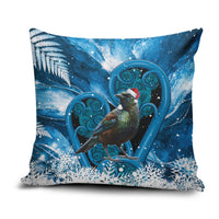 Tui Bird New Zealand Christmas In July Pillow Cover NZ Aroha Koru Fern Marble Vibes