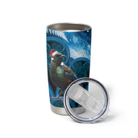 Tui Bird New Zealand Christmas In July Tumbler Cup NZ Aroha Koru Fern Marble Vibes