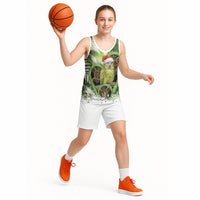 Kakapo New Zealand Christmas In July Basketball Jersey NZ Aroha Koru Fern Marble Vibes