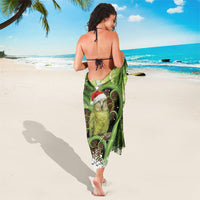 Kakapo New Zealand Christmas In July Sarong NZ Aroha Koru Fern Marble Vibes