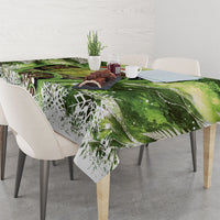 Kakapo New Zealand Christmas In July Tablecloth NZ Aroha Koru Fern Marble Vibes