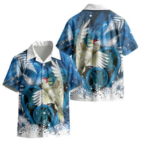 Sulphur-crested Cockatoo New Zealand Christmas In July Kid Hawaiian Shirt NZ Aroha Koru Fern Marble Vibes LT14 - Polynesian Pride