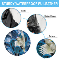 Sulphur-crested Cockatoo New Zealand Christmas In July Spare Tire Cover NZ Aroha Koru Fern Marble Vibes
