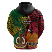 Vanuatu and Papua New Guinea Hoodie Vanuatuan With PNG Polynesian Pattern LT14 - Polynesian Pride